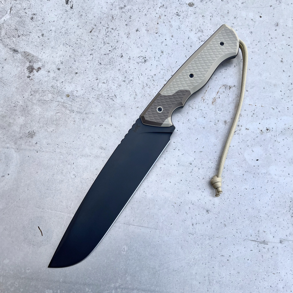 Nóż MK Knives & Tools Crowbar "Top Dog" DLC Elmax Tan-Brown G10 Kydex