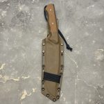 Nóż MK Knives & Tools Crowbar "Fear The Bear" Bead Blasted Elmax Natural Canvas Micarta/Black G10 Coyote Kydex - obrazek 3