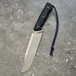 Nóż MK Knives & Tools Crowbar "Fear The Bear" Bead Blasted Elmax Black/Navy Blue Micarta/Black G10 Black Kydex - obrazek 5