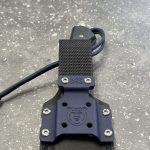 Nóż MK Knives & Tools Crowbar "Fear The Bear" Bead Blasted Elmax Black/Navy Blue Micarta/Black G10 Black Kydex - obrazek 3