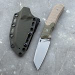 Nóż MK Knives & Tools Flin "Expedition" Bead Blasted M390 Tan G10 / OD Green Inserts OD Green Kydex