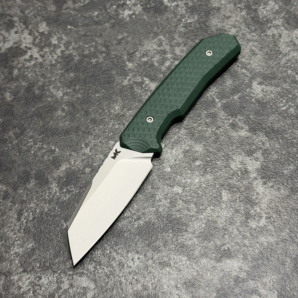Nóż MK Knives & Tools Flin "Prototype" Bead Blasted M390 Green G10 Black Kydex
