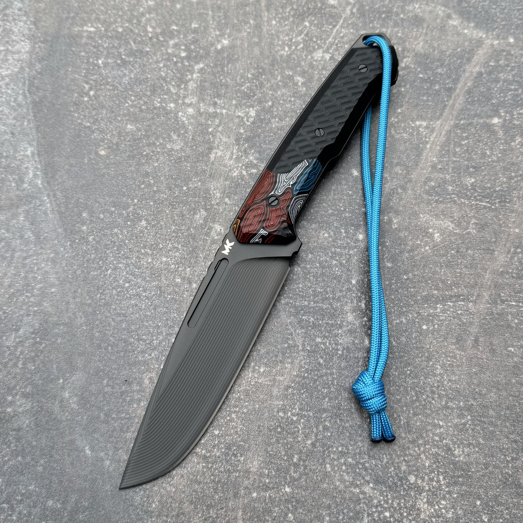 Nóż MK Knives & Tools Nomad "FuturePunk: Turtle Heart" DLC Vanadis 4 Extra Black/Kaleidoscope Turtle G10 Black Kydex