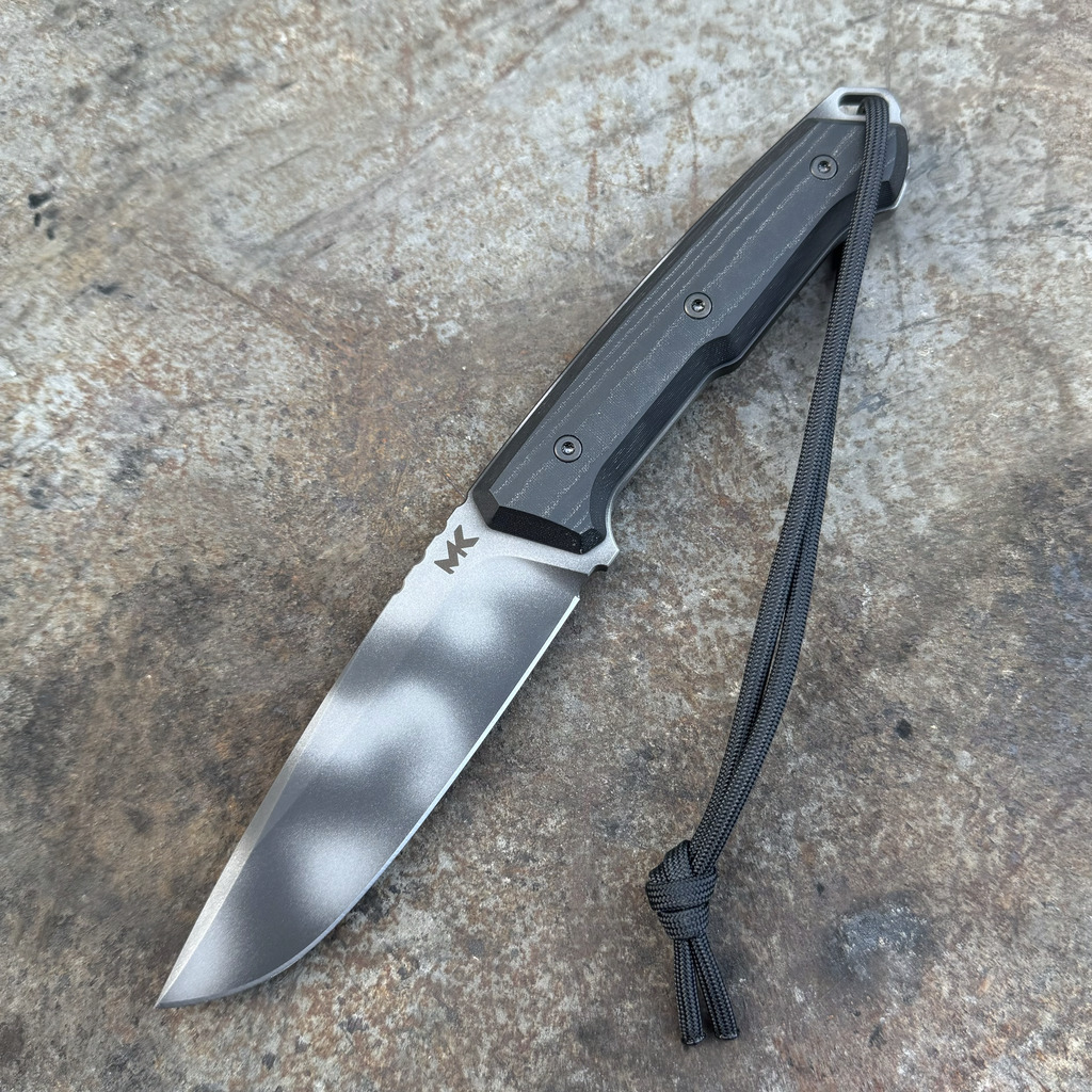 Nóż MK Knives & Tools Nomad PROTOTYPE MK/Fox Camo PVD Elmax Black Canvas Micarta Kydex