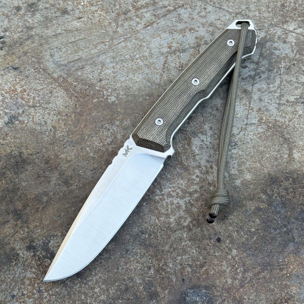 MK Knives Tools - Nomad MK-010065-P 01 Nóż MK Knives & Tools Nomad PROTOTYPE MK/Fox Satin Elmax Green Canvas Micarta Kydex - obrazek 1