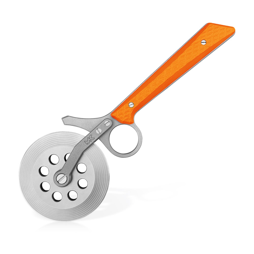 Nóż do pizzy MK Knives & Tools TPC Pizza Cutter Orange G10 | Elmax