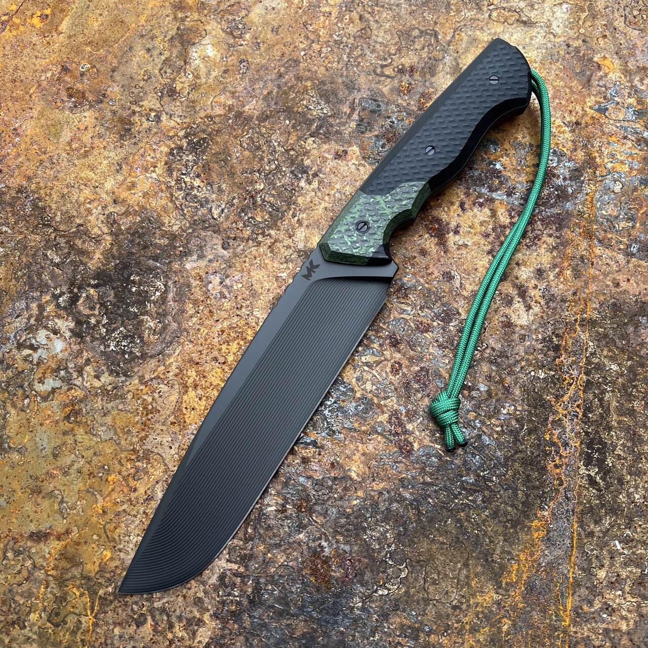 Nóż MK Knives & Tools Crowbar "FuturePunk" | V4E | Jungle Wear FatCarbon