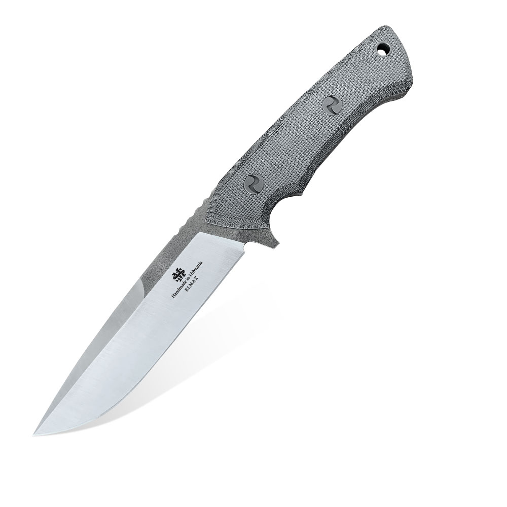 Nóż MS Knives Shark Black Canvas Micarta | Modestas Skirmantas