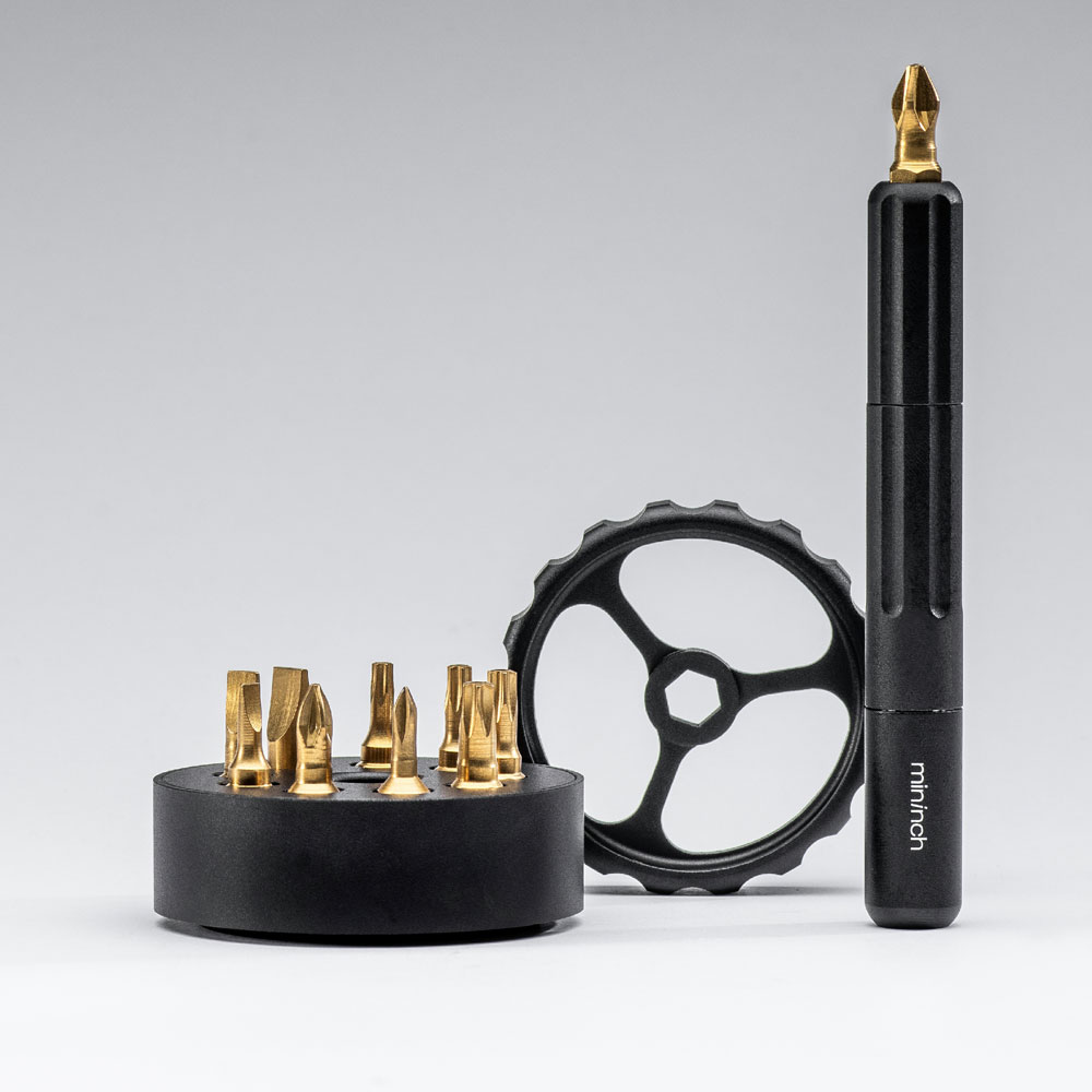 Wkrętak z napędem obrotowym Mininch Spinner Drive Standard Edition Plus Black - 20 bitów standardowych