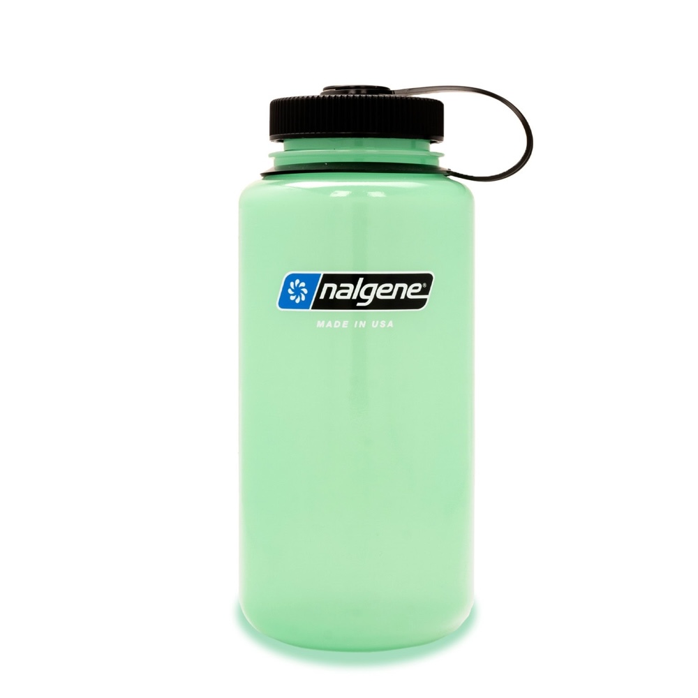 Butelka Nalgene Wide Mouth Sustain 1000 ml Glow Green - Szeroki Wlew