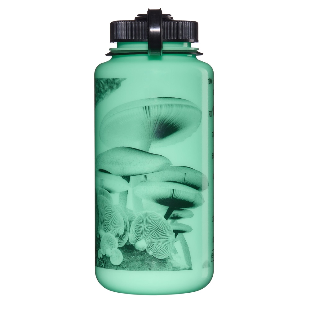 Butelka Nalgene Wide Mouth Sustain 1000 ml Glow GITD Black Mushrooms - Szeroki Wlew - Świecąca w Ciemnościach