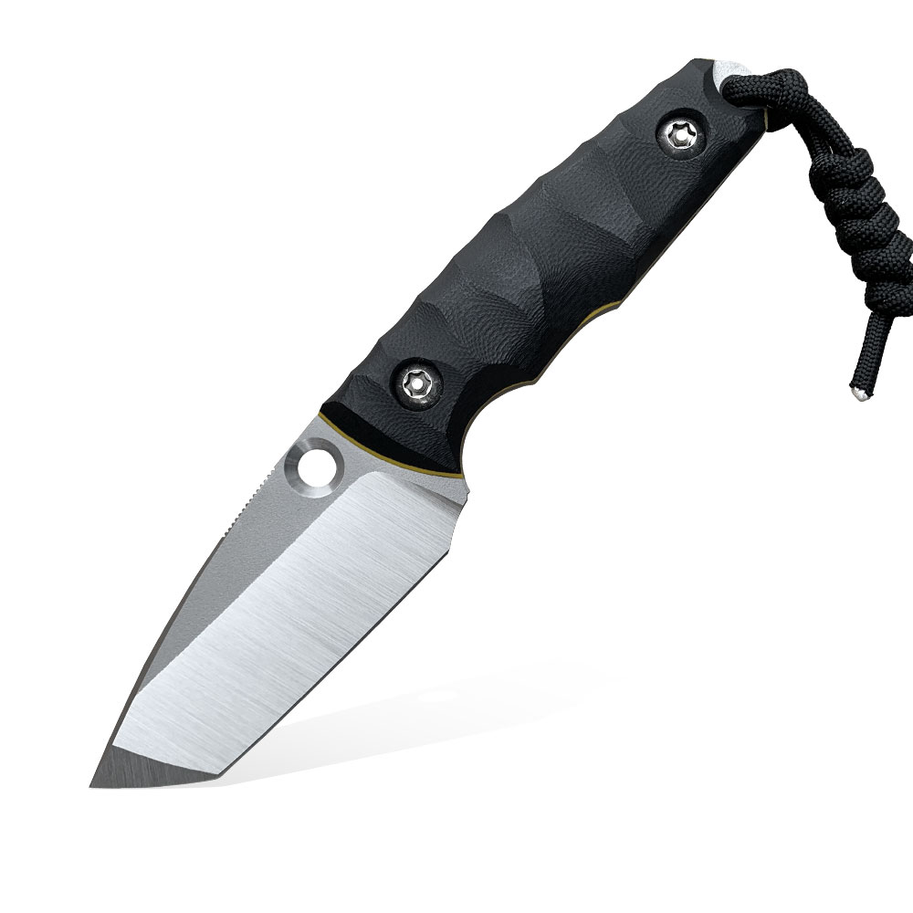 Nóż PG Knives | Piotr Gościniak Spider Tanto | Elmax Black G10