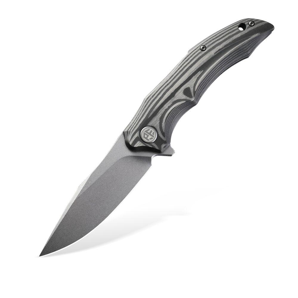 Nóż składany Petrified Fish Hairtail PEP10CW Liner Lock Stonewashed K110 Carbon Fiber