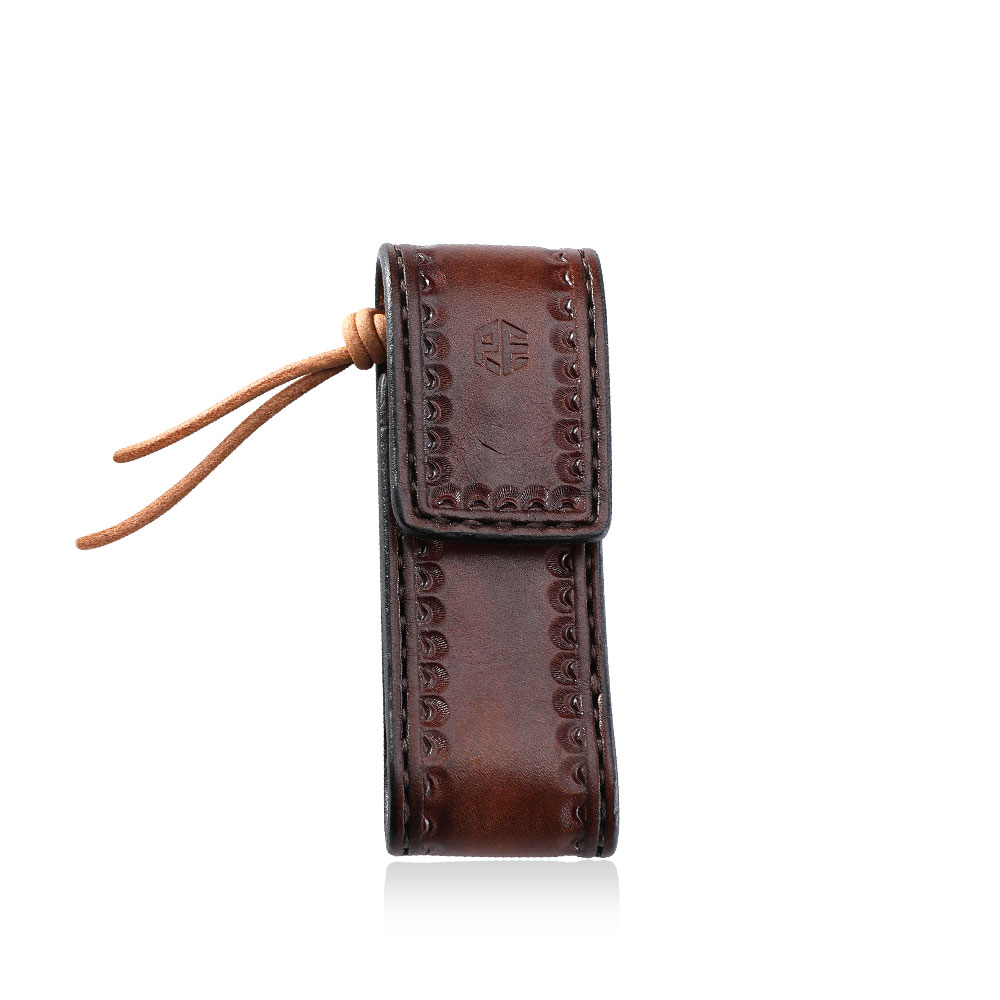 Pochwa Skórzana Petrified Fish na Nóż Składany