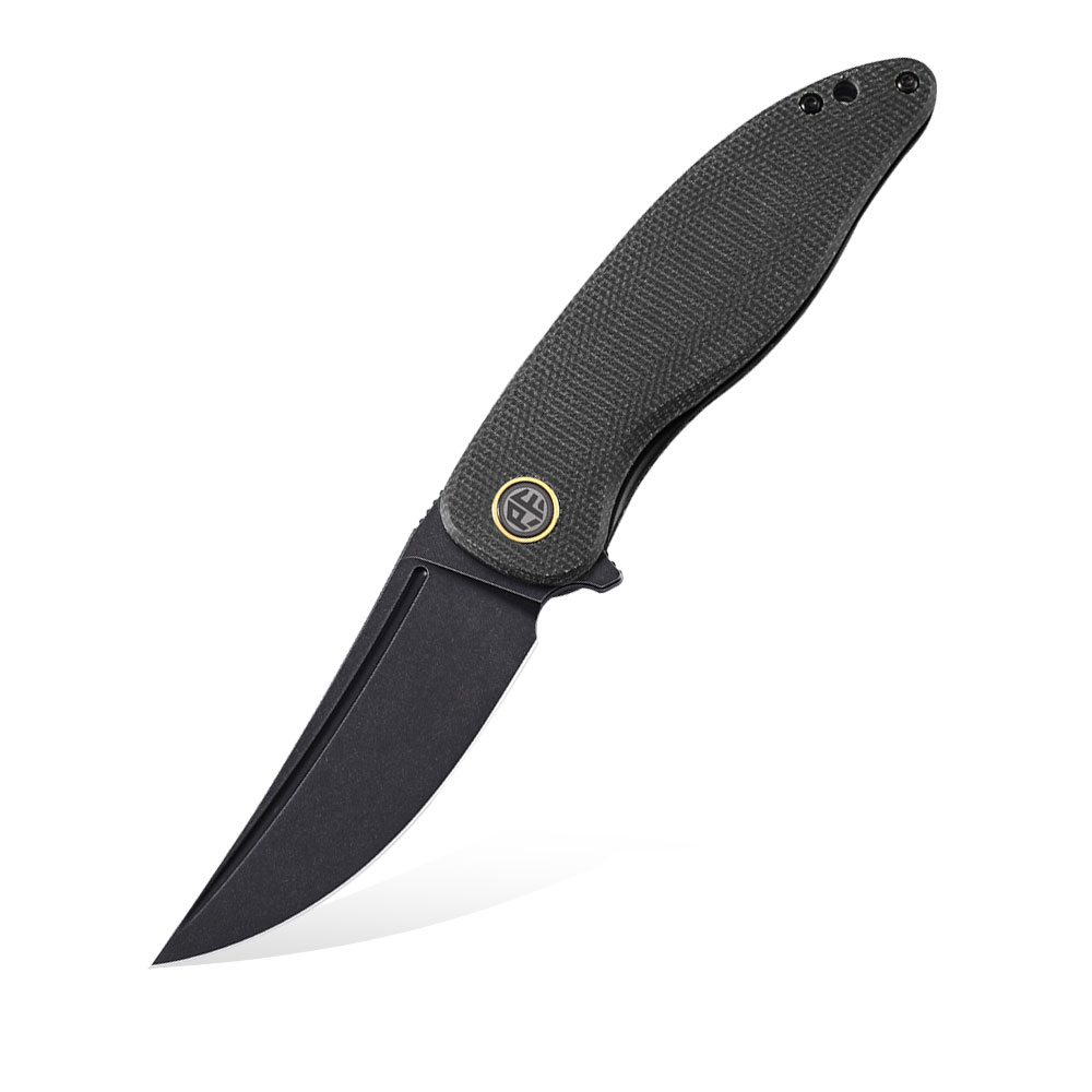 Nóż składany Petrified Fish Simum PF-P06 DMDW Black Micarta