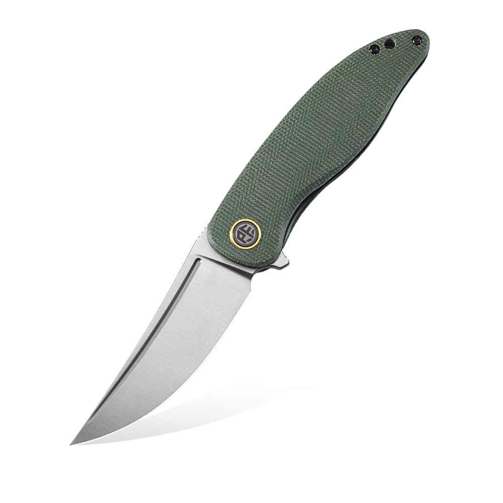 Nóż składany Petrified Fish Simum PF-P06 GRMS Green Micarta