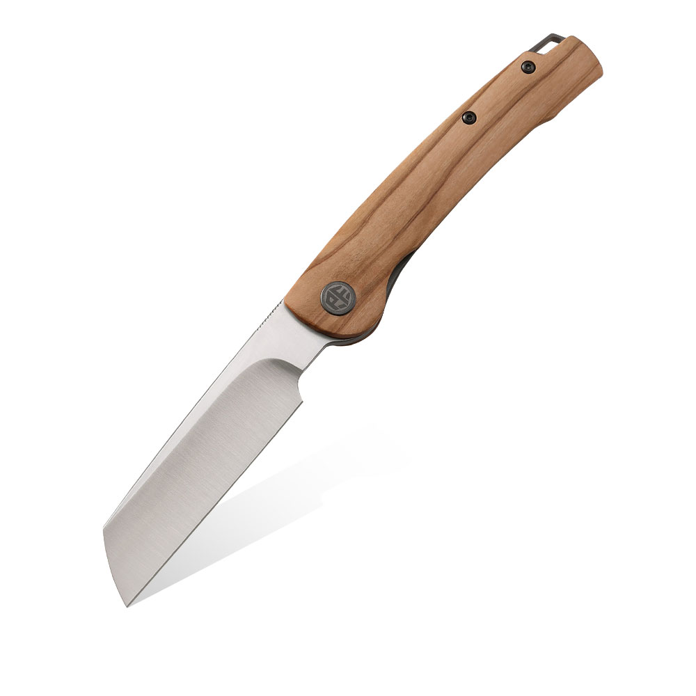 Nóż składany Petrified Fish Scholar PF-E04 WO Olive Wood