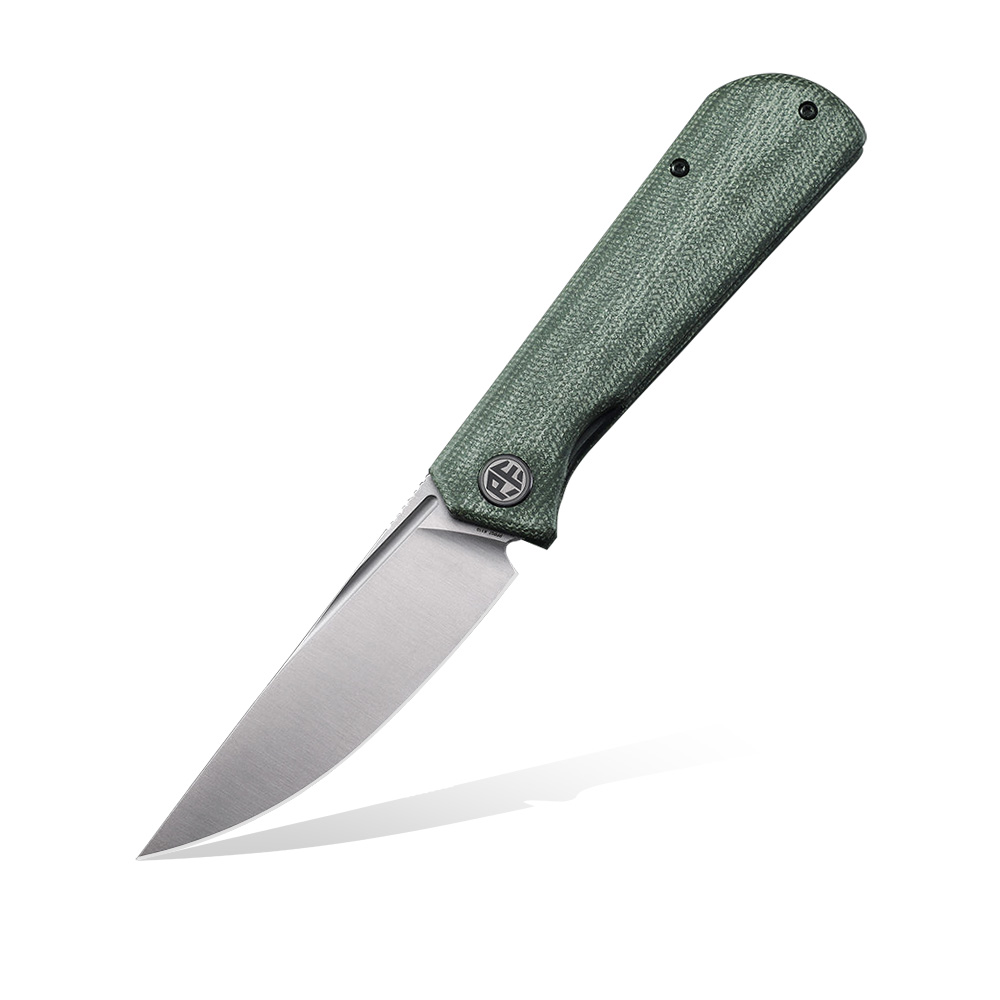 Nóż Składany Petrified Fish Viking PF-P07 GRMS Satin K110 Green Micarta