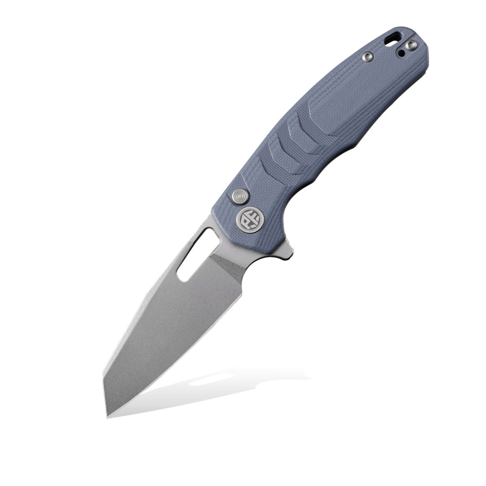 Nóż Składany Petrified Fish Trilobite PFE17 BW Stonewashed 14C28N Blue G10