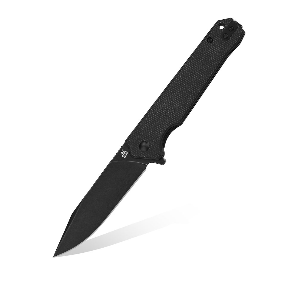 Nóż składany QSP Knife Mamba V2 QS111-G2 Black Stonewashed D2 Black Micarta
