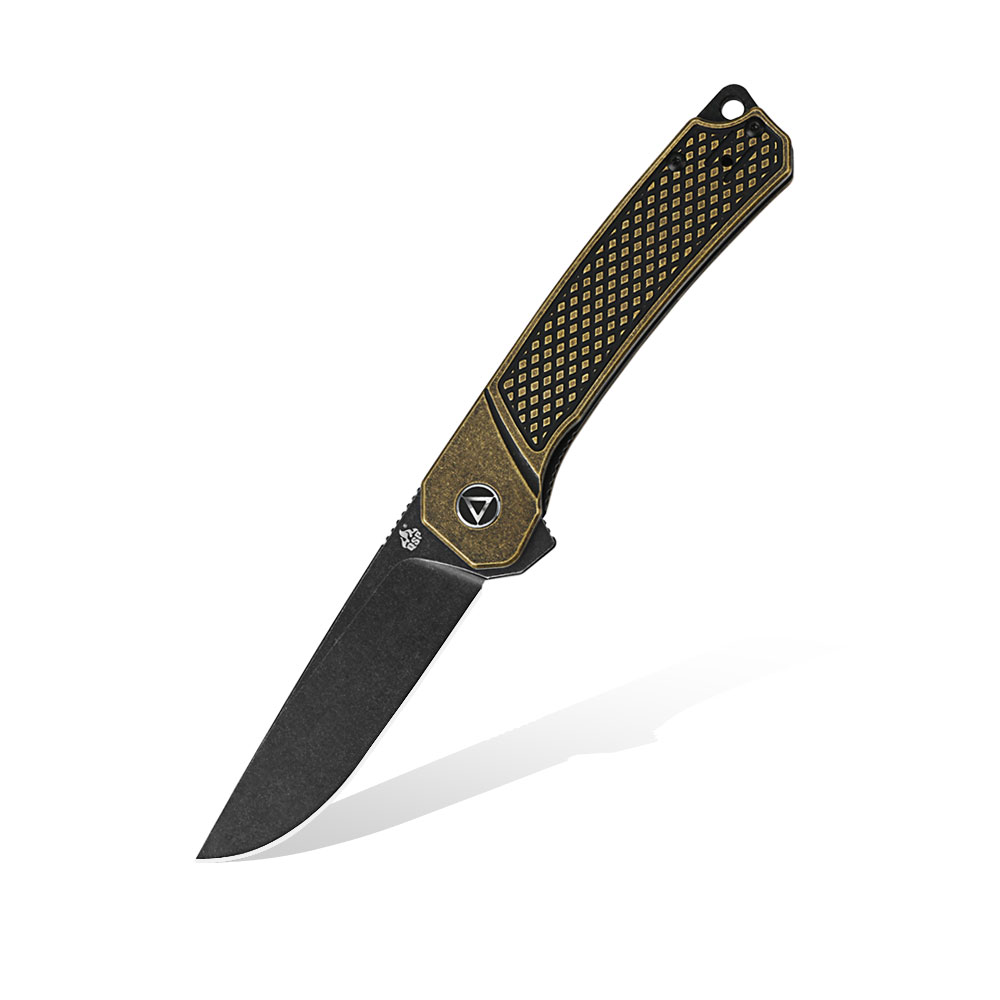 Nóż składany QSP Knife Osprey QS139-D2 Brass | Mosiądz