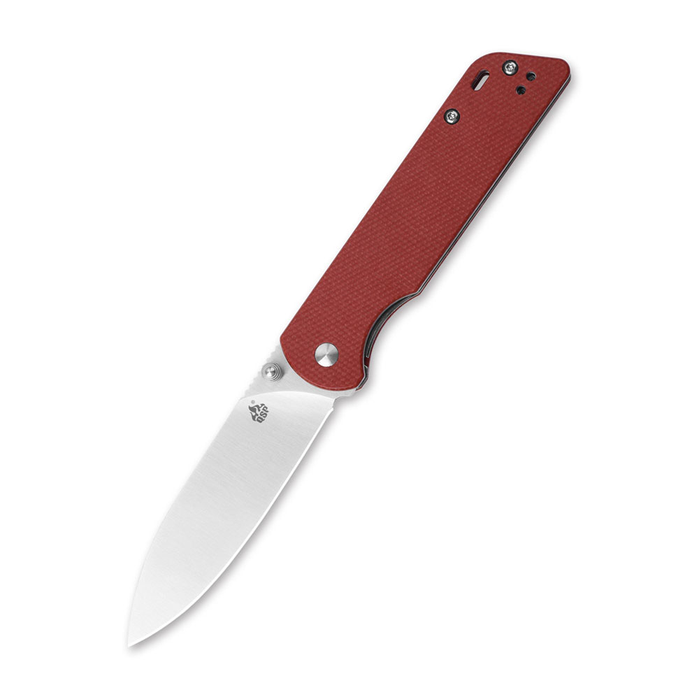 Nóż składany QSP Knife Parrot QS102-E Satin D2 Red Micarta