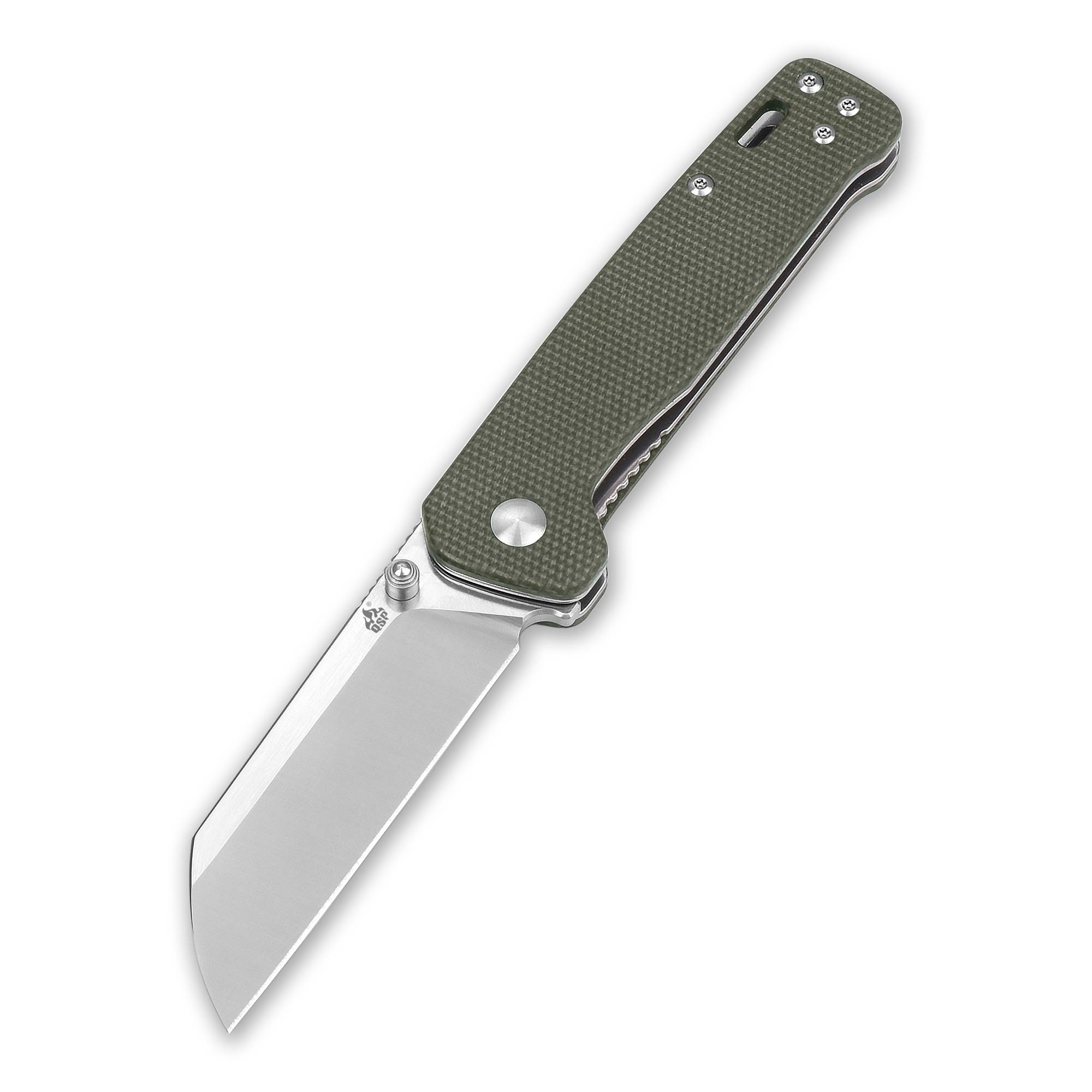 Nóż składany QSP Knife Penguin QS130-C Satin D2 Green Micarta