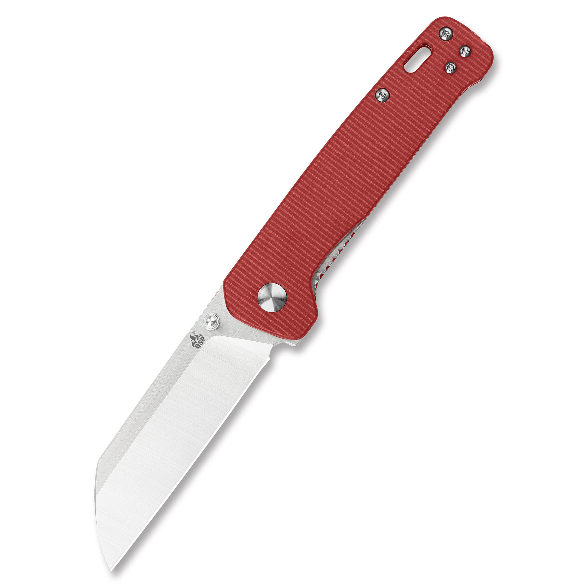 QSP Knife Penguin QS130-D 01 Nóż składany QSP Knife Penguin QS130-D Satin D2 Red Micarta - obrazek 1