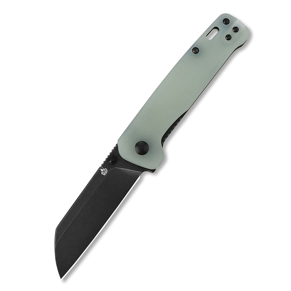 Nóż składany QSP Knife Penguin QS130-W Blacked Stonewashed D2 Jade G10