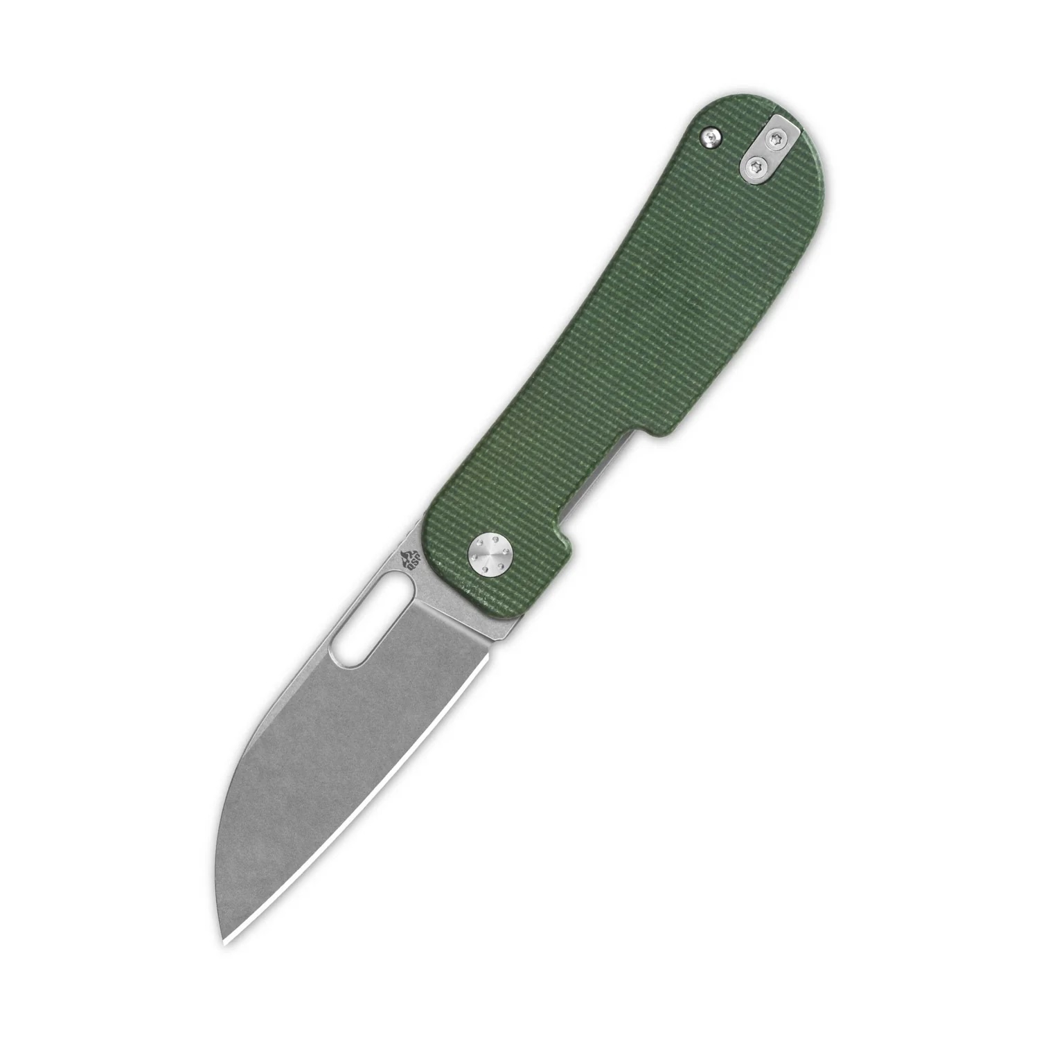Nóż składany QSP Knife Variant PE QS154-D Stonewashed 14C28N Green Micarta by Jacob Lundquist