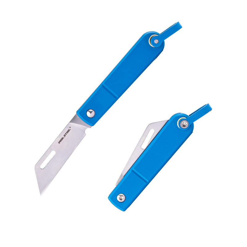 Mini Scyzoryk Brelok Real Steel Baby Barlow Colorfit 8031D Wharncliffe Satin 12C27 Stainless Steel Blue Keychain