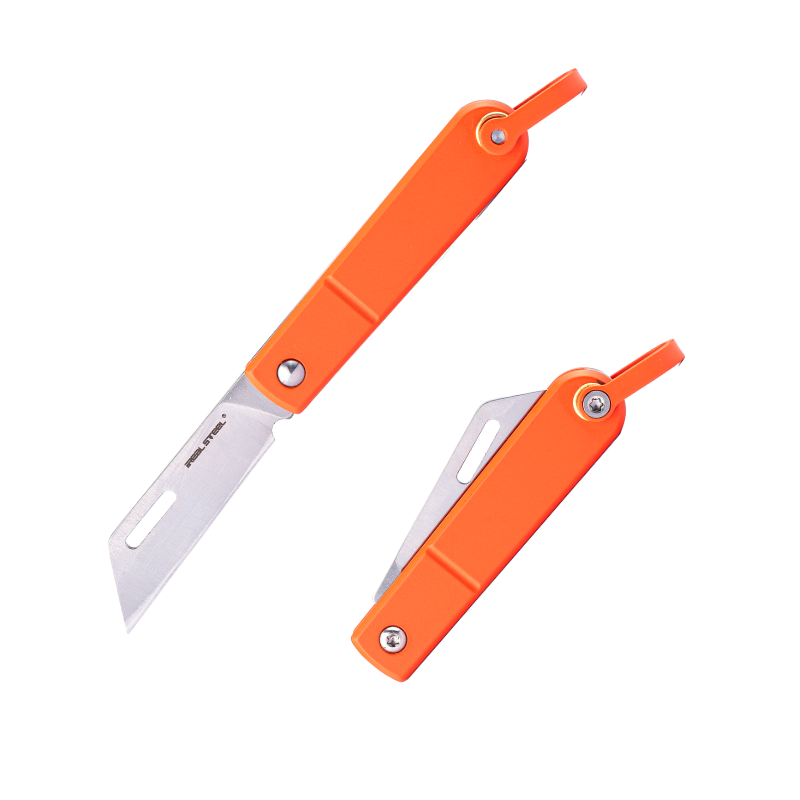 Mini Scyzoryk Brelok Real Steel Baby Barlow Colorfit 8031O Wharncliffe Satin 12C27 Stainless Steel Orange Keychain