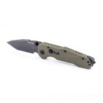 Nóż Składany Real Steel Evolution Ironclad 7912BG Tanto Thumb Stud Frame Lock Blackwash D2 Steel & OD Green G10 - obrazek 4