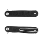 Nóż Składany Real Steel Iris 8061AB Flipper Liner Lock Satin 12C27 Black G10 - obrazek 2