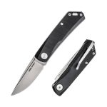 Nóż Składany Real Steel Luna Lite 7031 Slipjoint Satin D2 Black G10 - obrazek 2