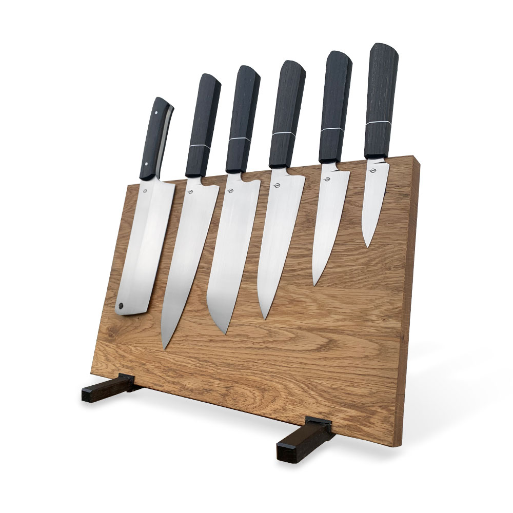 Zestaw 6 noży kuchennych Sliwkosky Knives | AEB-L & Bog Oak