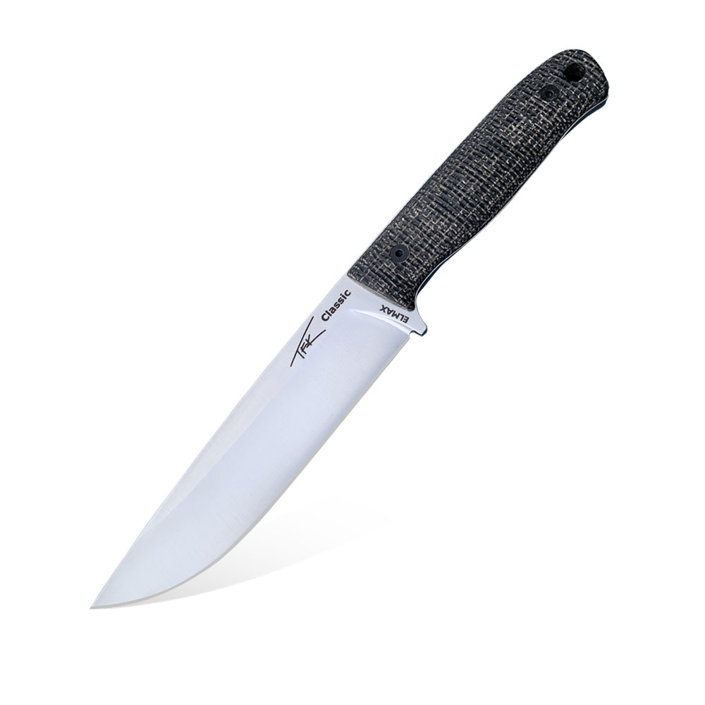 TFK Knives - Classic Elmax BBM-01 Nóż TFK - Tanev Family Knives Classic | Elmax | Black Burlap Micarta - obrazek 1