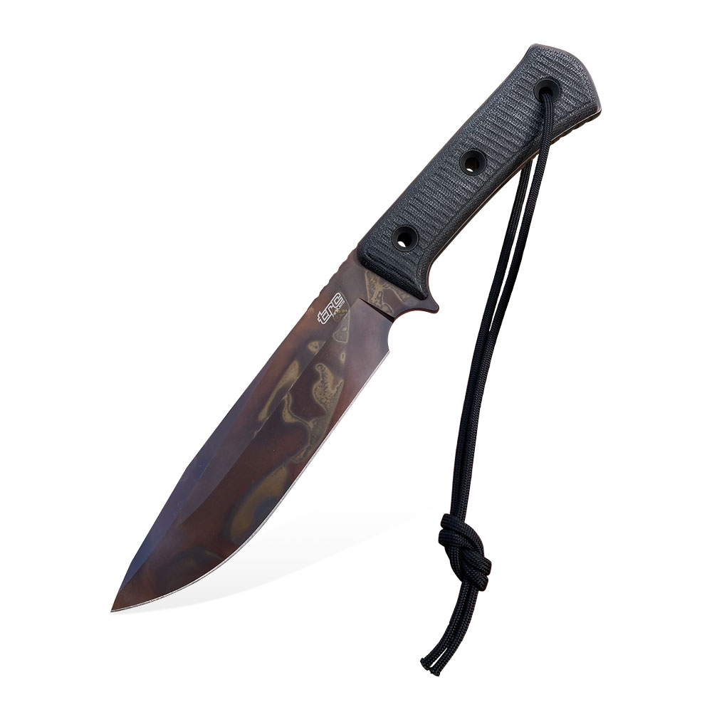 Nóż TRC Knives Apocalypse Apocalyptic Black Canvas Micarta