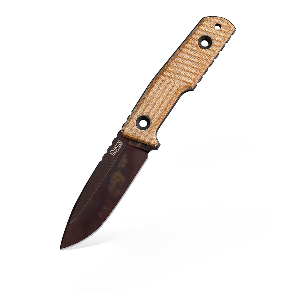 Nóż TRC Knives Urban Apocalyptic Elmax Natural Canvas Micarta Kydex