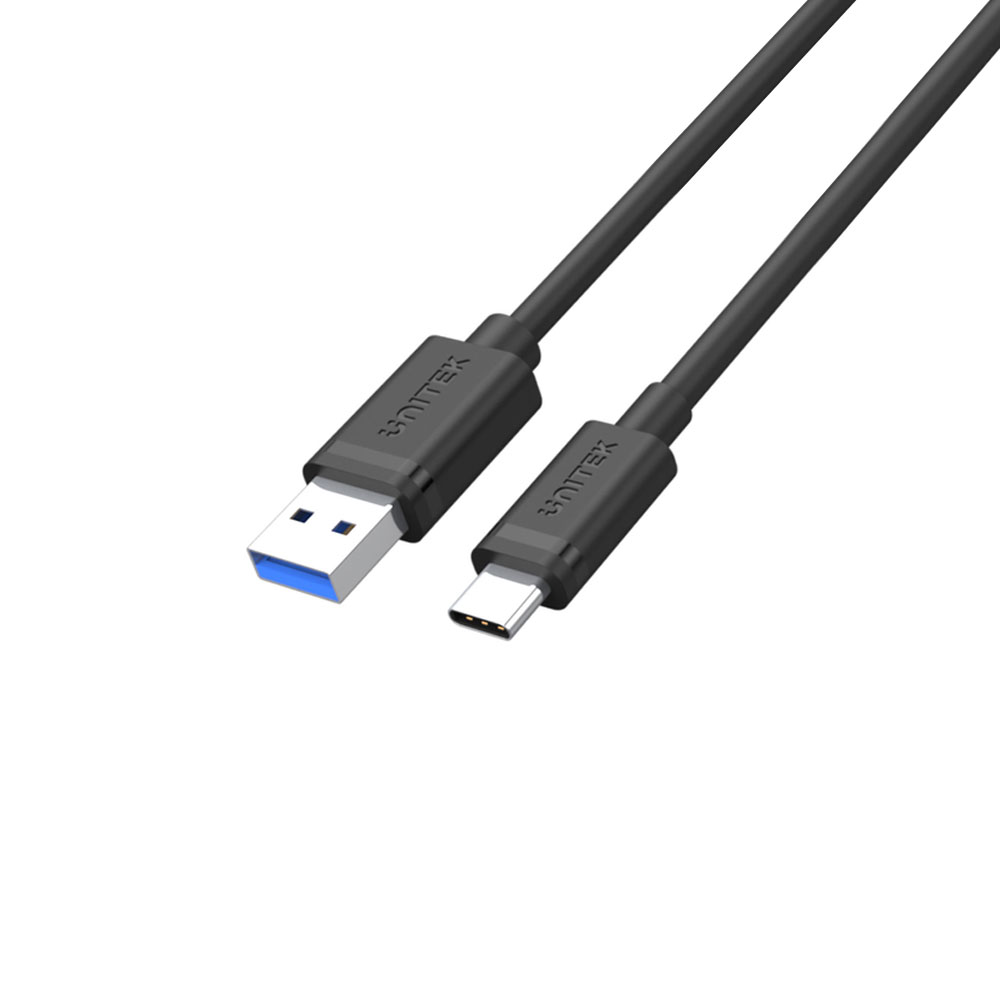 Unitek Y-C491BK-przewod-usba-usbc-50cm-01 Przewód Unitek USB 3.1 Typ A-Typ C M-M 0,5 m - obrazek 1
