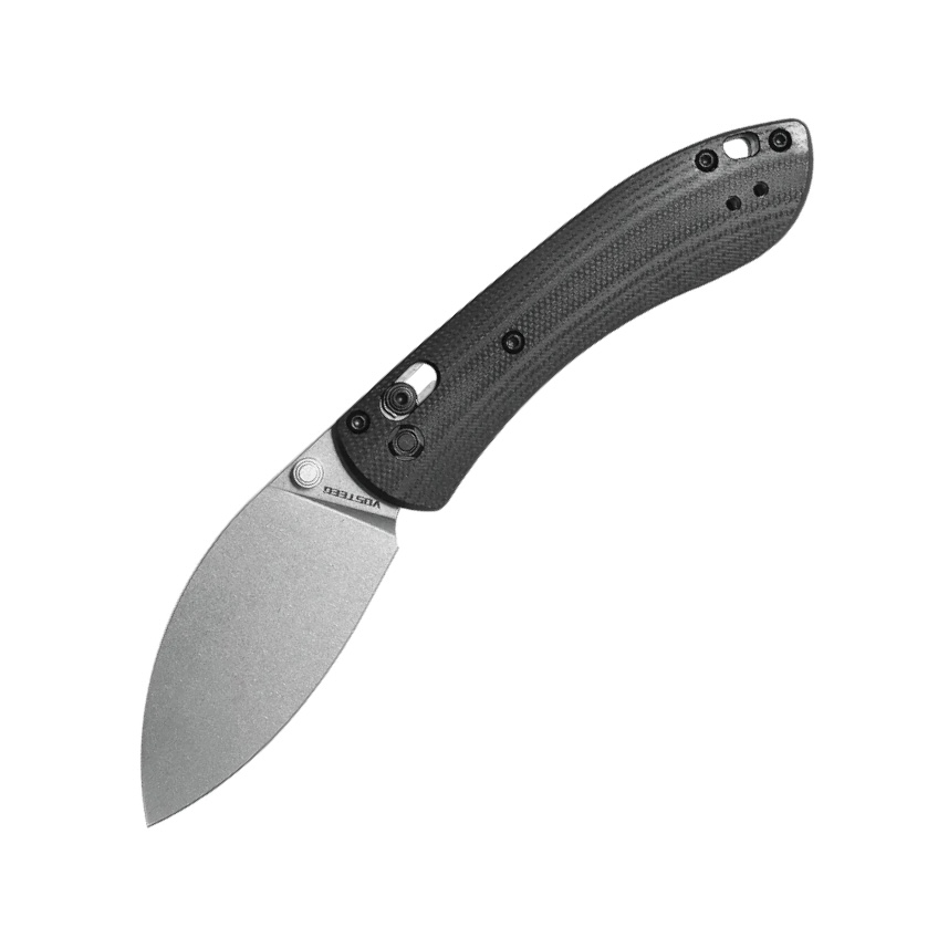 Nóż składany Vosteed Mini Nightshade Shilin Cutter Crossbar Lock Stonewashed 14C28N Black G10 MNNS26VWGK