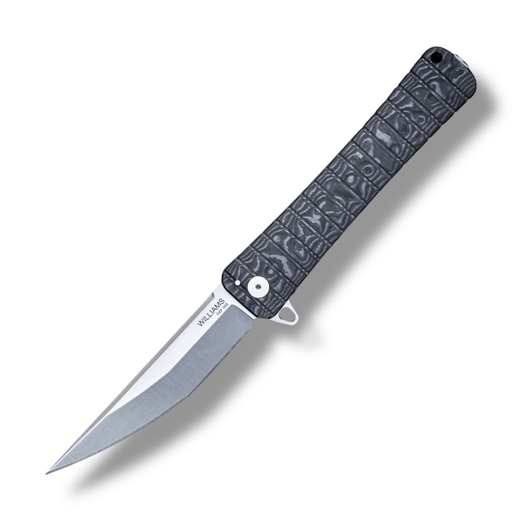 Nóż Składany Williams Blade Design OZF 003 Osoraku Zukuri Folder 5.5" Satin MagnaCut Camo Carbon Fiber by FatCarbon