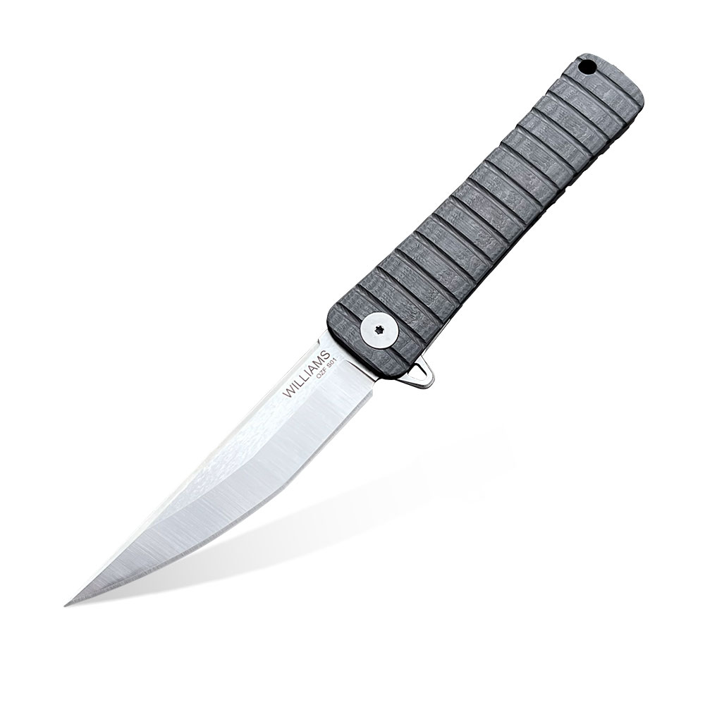 Nóż składany Williams Blade Design OZFS01 Osoraku Zukuri Folder Spectral Series 3.5" M390 FatCarbon Integral