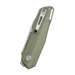 Nóż składany Bestech Toddler BG64B Liner Lock Front Flipper Satin/Stonewash 14C28N OD Green G10 by Torbe Knives - obrazek 6