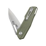 Nóż składany Bestech Toddler BG64B Liner Lock Front Flipper Satin/Stonewash 14C28N OD Green G10 by Torbe Knives - obrazek 5