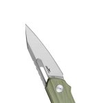 Nóż składany Bestech Toddler BG64B Liner Lock Front Flipper Satin/Stonewash 14C28N OD Green G10 by Torbe Knives - obrazek 4