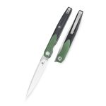Nóż składany Bestechman Lanza BMK14C Liner Lock Satin/Stonewash 14C28N OD Green + Black G10 by Kombou