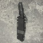 Nóż MK Knives & Tools Crowbar "Fear The Bear" Bead Blasted Elmax Black Micarta/Black G10 Black Kydex - obrazek 4