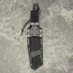 Nóż MK Knives & Tools Crowbar "Fear The Bear" Bead Blasted Elmax Black Micarta/Black G10 Black Kydex - obrazek 3