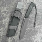 Nóż MK Knives & Tools Crowbar "Expedition" Black DLC Vanadis23 Deep Black Micarta/Black G10 Black Kydex